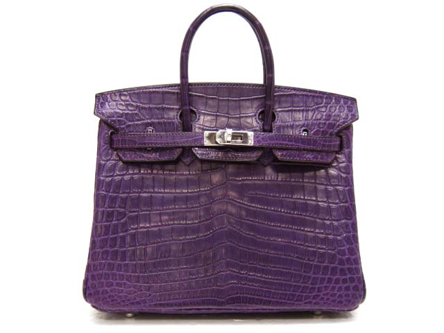 エルメス バーキン25(クロコダイルニロティカスマット/アメジスト)